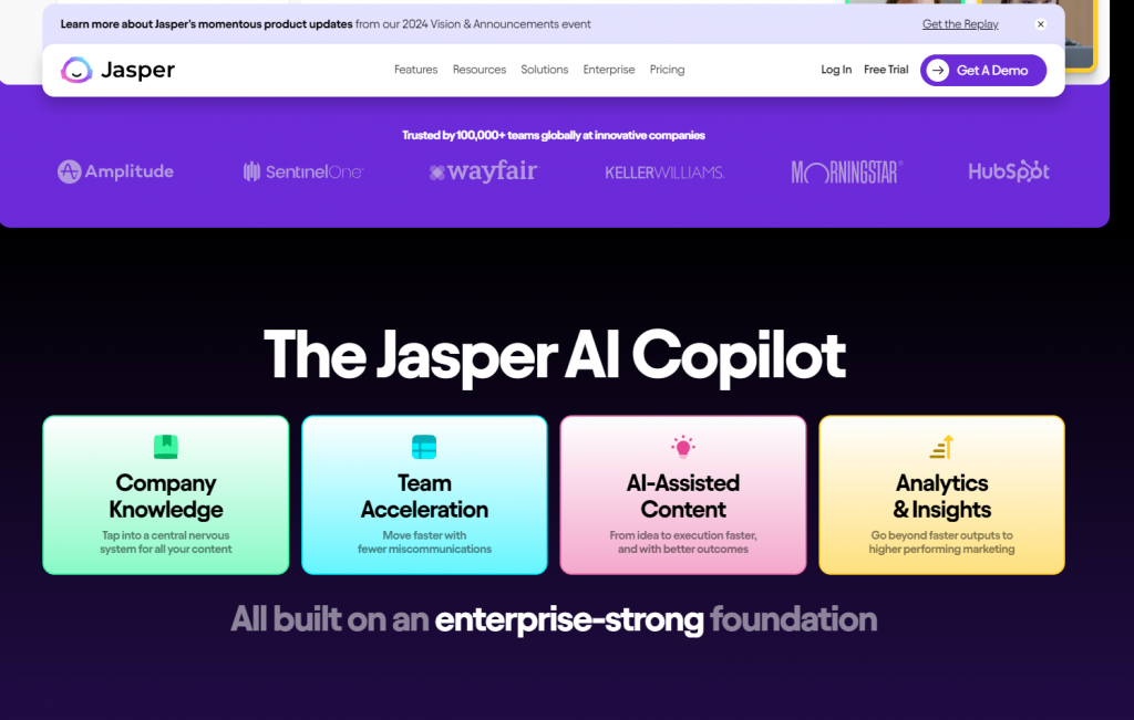 Jasper AI (for copywriting)