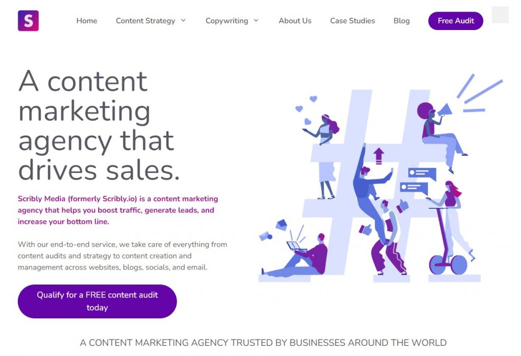 Scribly Media (formerly Scribly.io) is a content marketing agency that helps you boost traffic, generate leads, and increase your bottom line.