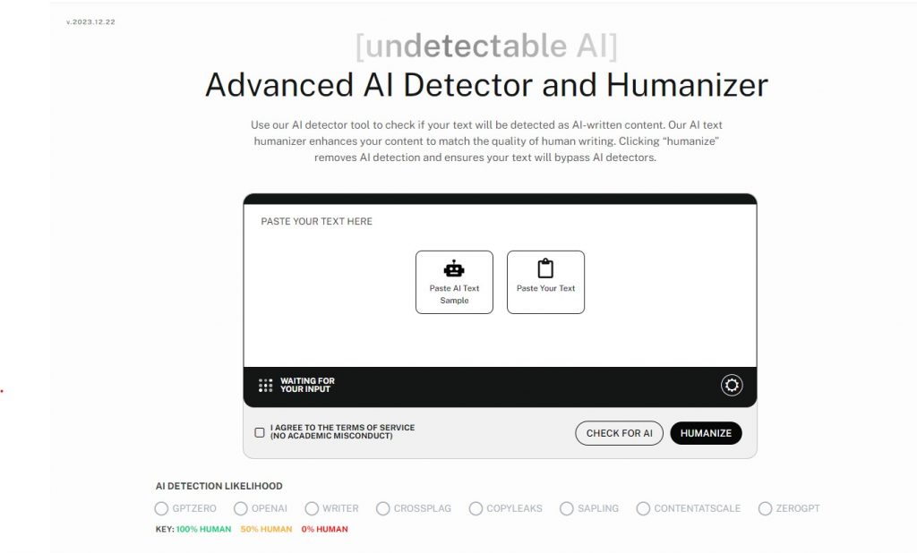 Undetectable AI (for rewriting AI content)
